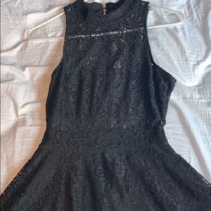 black lace dress